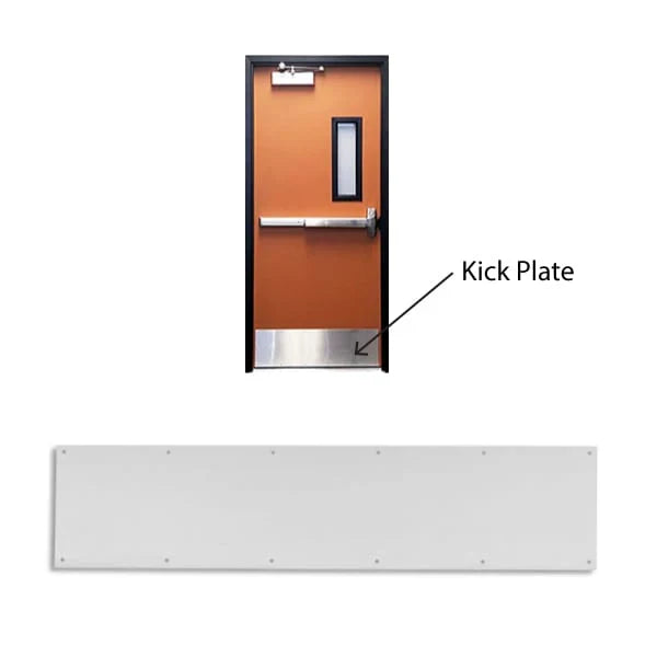 Hollow Metal Armor Plate 34" | Ives 8400 US32D 30×34 B-CS